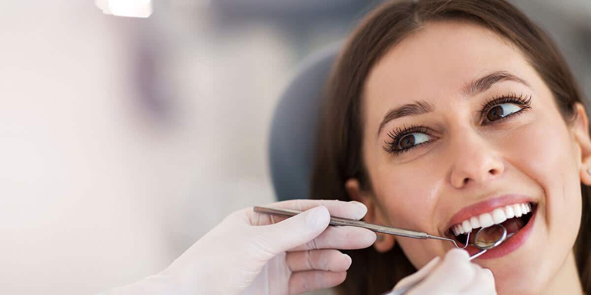 woman in dentist chair